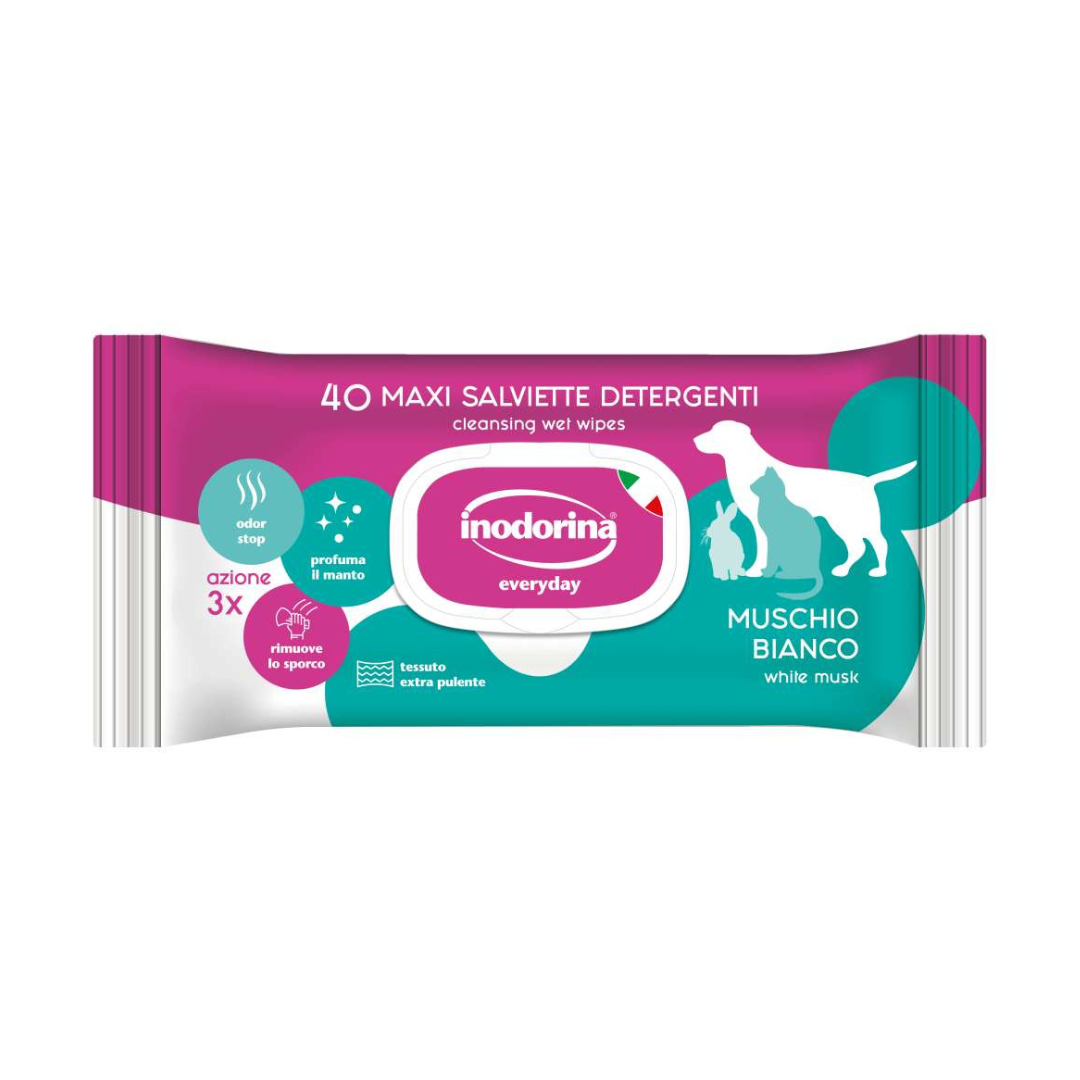 Inodorina Salviette Detergenti - 40pz profumate in tessuto resistente