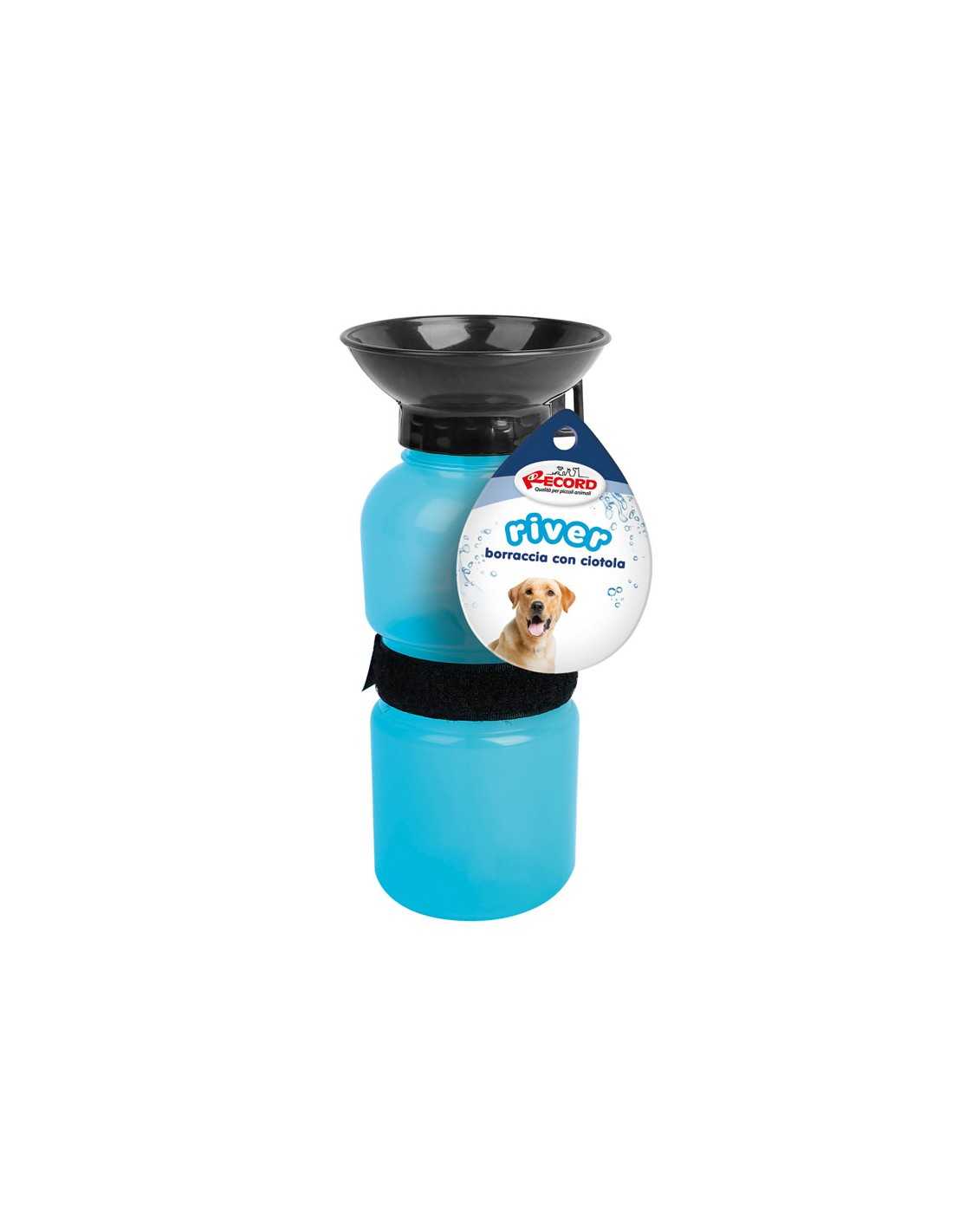 Borraccia portatile River Blu con ciotola integrata - Record